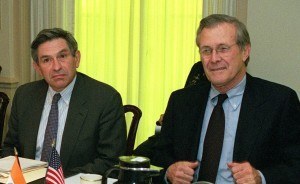 Paul Wolfowitz and Donald Rumsfeld, spinning fantasies into reality